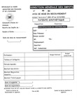 Avis de mise en recouvrement